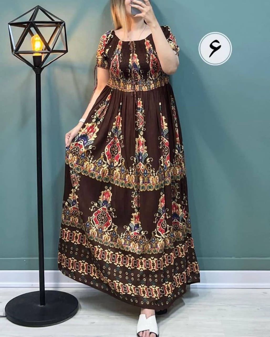 Women's Off-Shoulder Floral Printed Rayon Fit & Flare Maxi Dress – Stylish Nightwear & Beachwear